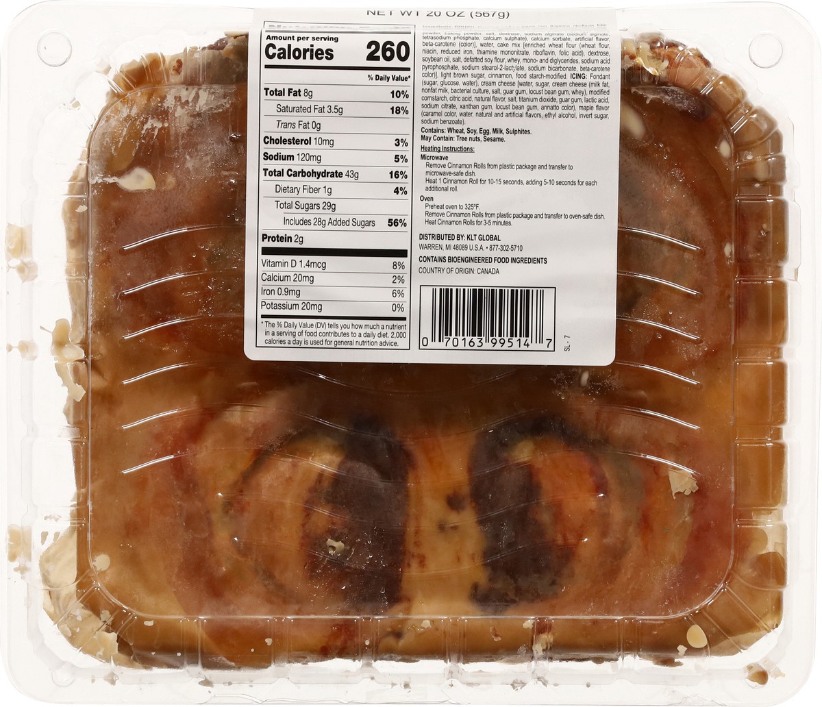 slide 3 of 13, Sabrina's Cinnamon Rolls with Maple Icing 20 oz, 20 oz