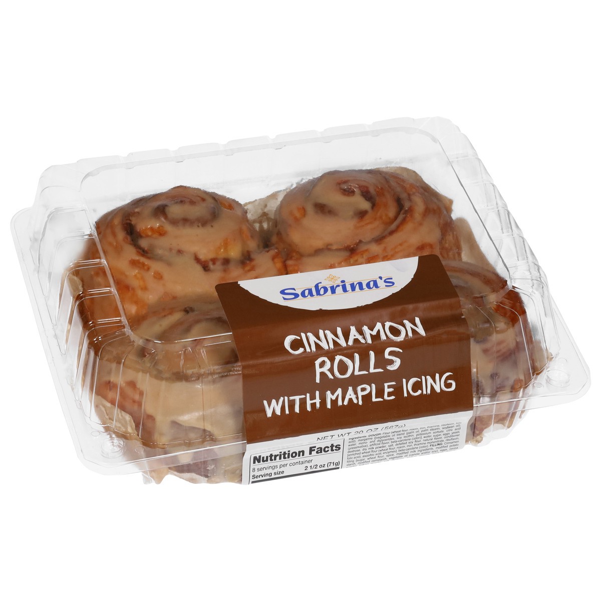 slide 10 of 13, Sabrina's Cinnamon Rolls with Maple Icing 20 oz, 20 oz