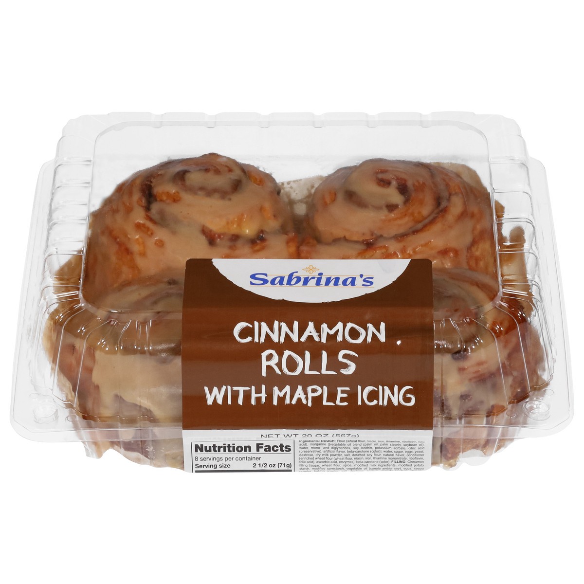 slide 1 of 13, Sabrina's Cinnamon Rolls with Maple Icing 20 oz, 20 oz