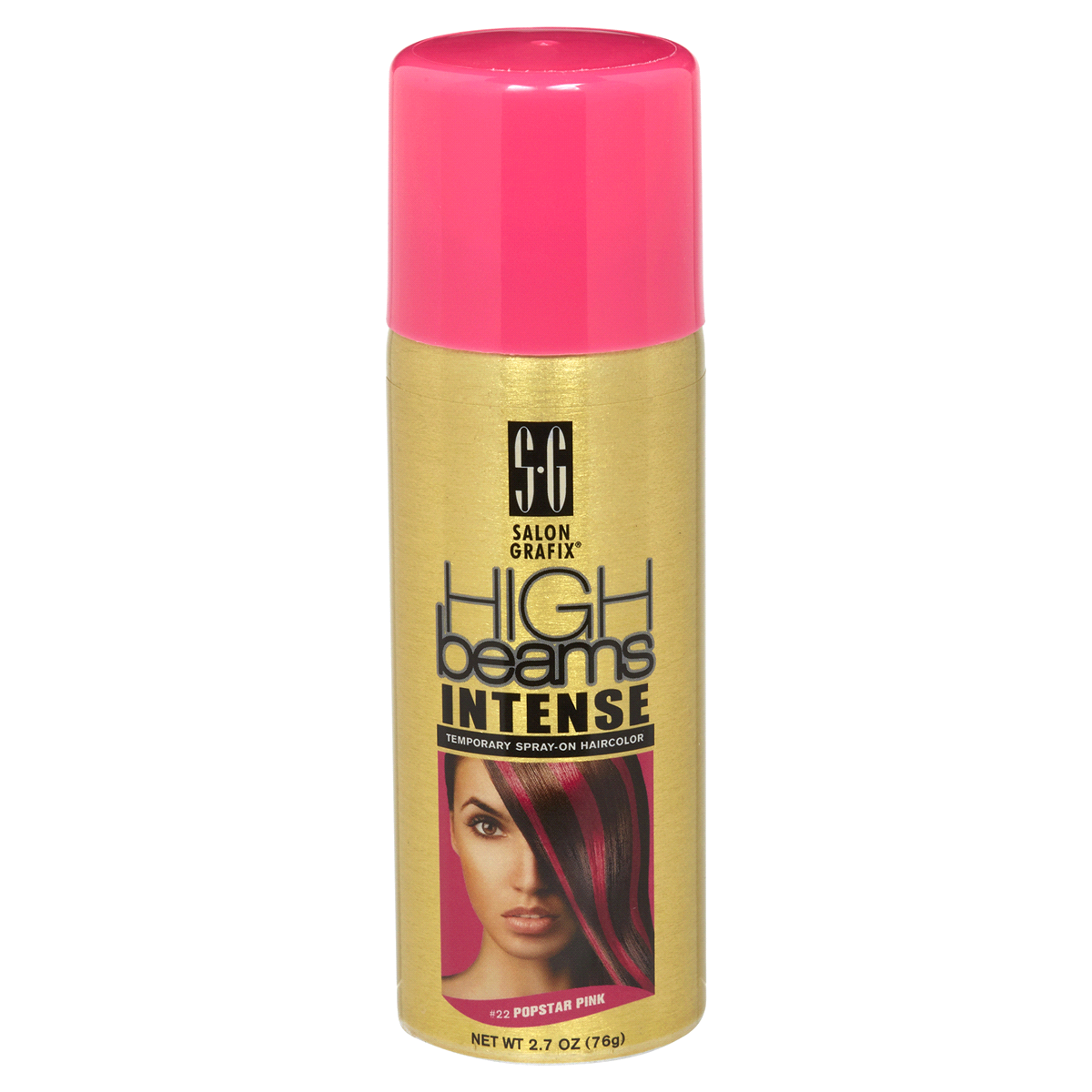 slide 1 of 5, High Beams Temporary Spray Color, Popstar Pink, 2.7 oz