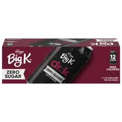 Big K Dr. K Zero Sugar Cola Soda Cans - 12 ct; 12 fl oz