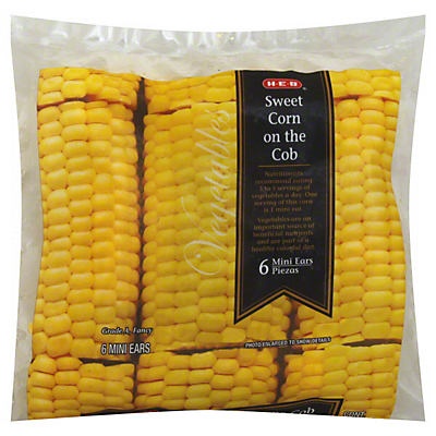 slide 1 of 1, H-E-B Sweet Corn on the Cob, 6 ct