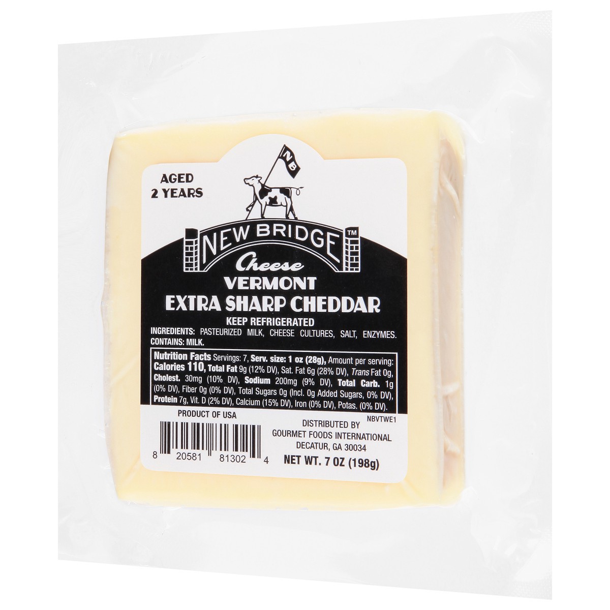 slide 3 of 9, New Bridge Cheese, 7 oz