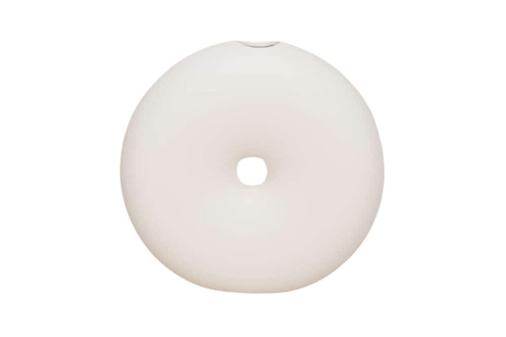 slide 1 of 1, SDS for HD Designs Porcelain Donut Vertical Vase - White, 8.1 in