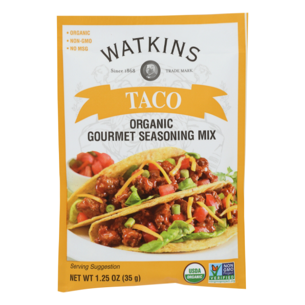 slide 1 of 1, Watkins Org Taco Seasning, 1.25 oz