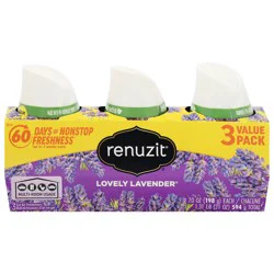 Renuzit Lovely Lavender Gel Air Freshener Value Pack - 3 x 7.0 oz