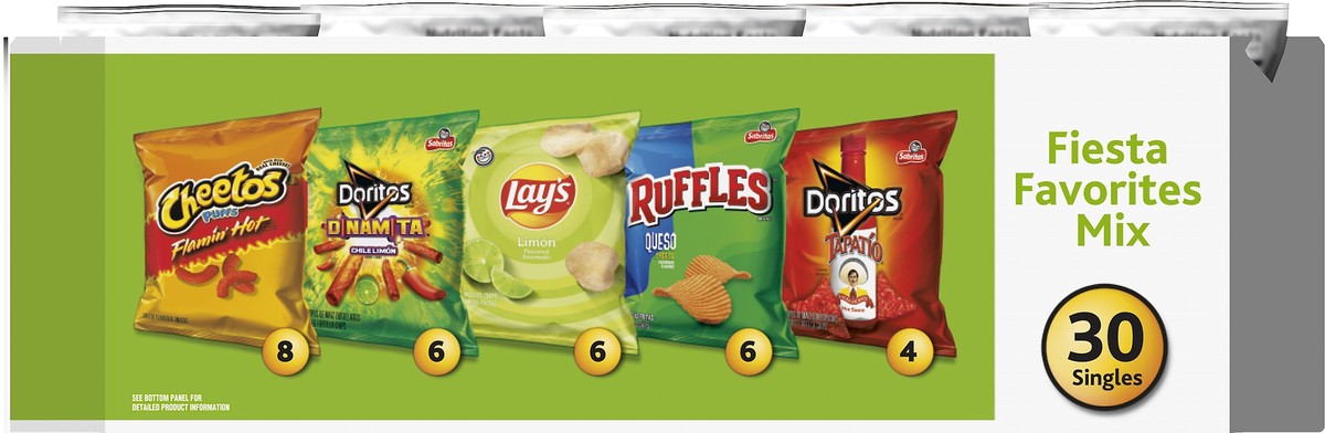 slide 2 of 11, Frito-Lay Fiesta Favorites Mix 30 ea, 30 ct