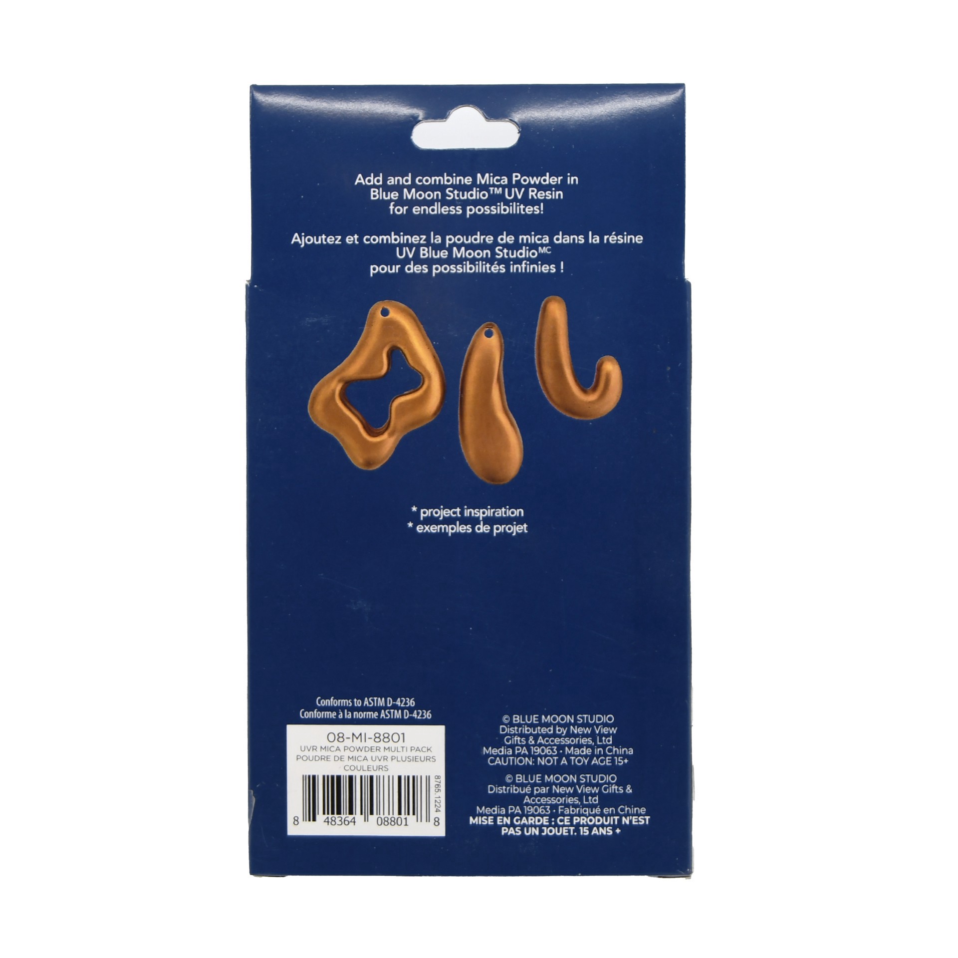 slide 4 of 4, Blue Moon Studio Uv Resin Craft Mica Powder Multi Pack, 0.38 oz