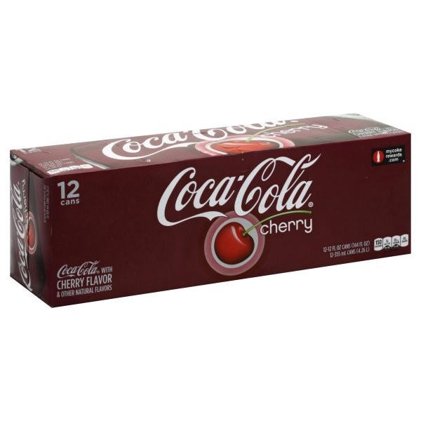 slide 1 of 5, Coca-Cola Cherry, 12 ct; 12 fl oz