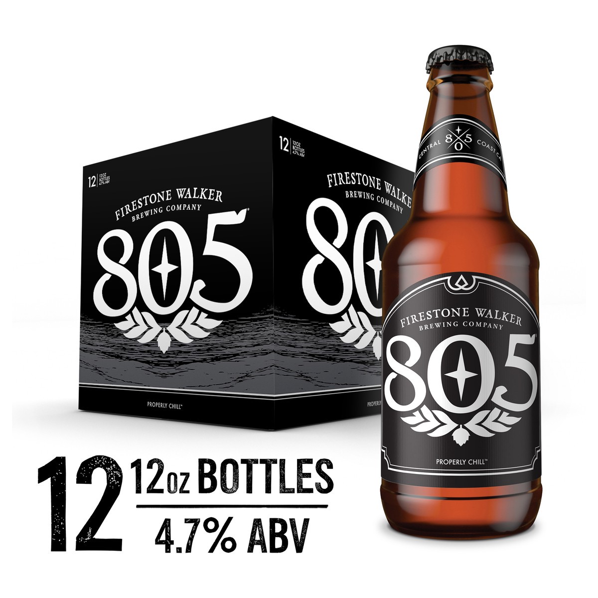 slide 1 of 10, Firestone Walker 805 Blonde Ale 12-Pack Of 12Oz Bottles, 12 ct; 12 oz