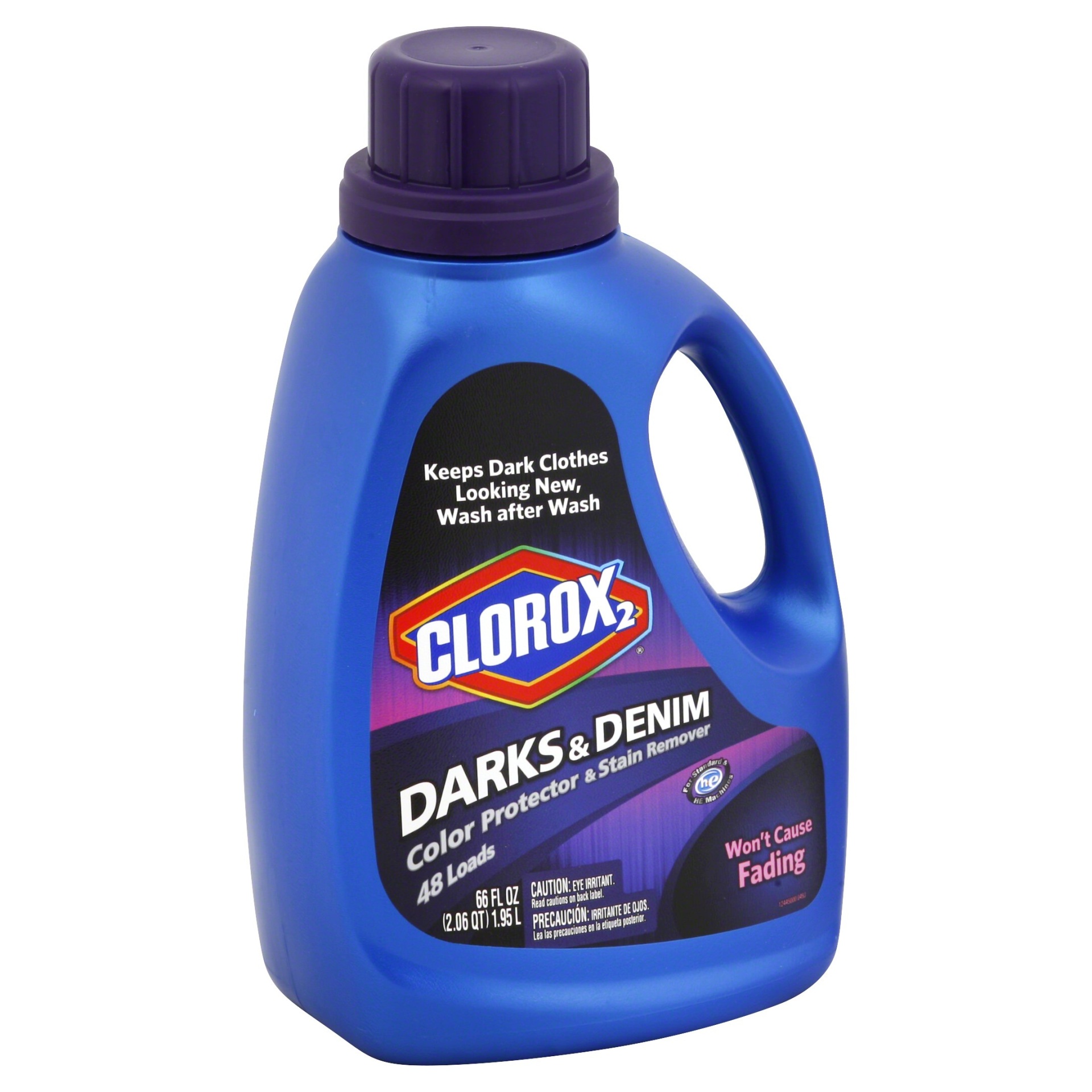 slide 1 of 1, Clorox 2 Darks & Denim Laundry Stain Remover and Color Protector, 66 oz