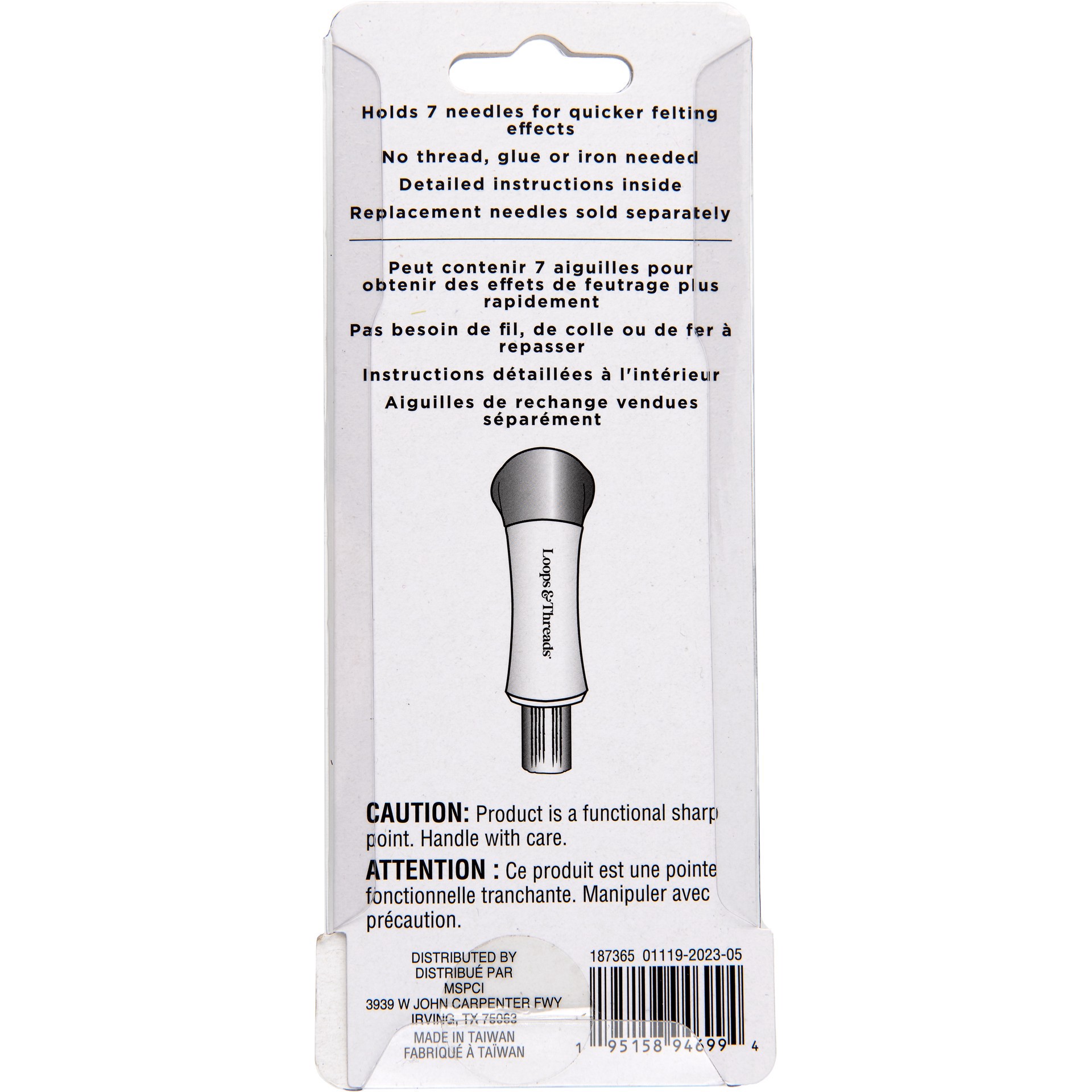 slide 2 of 3, Multi-Needle Felting Tool By Loops & Threads, 3.75 in