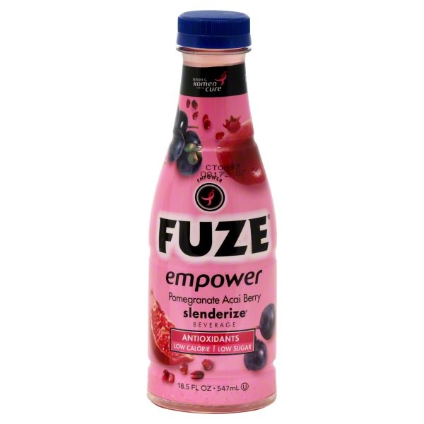 slide 1 of 1, Fuze Beverage Pomegranate Acai Berry Empower, 18.5 oz