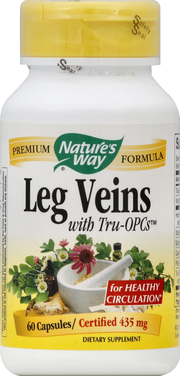 slide 1 of 1, Nature's Way Leg Veins 60 ea, 60 cups