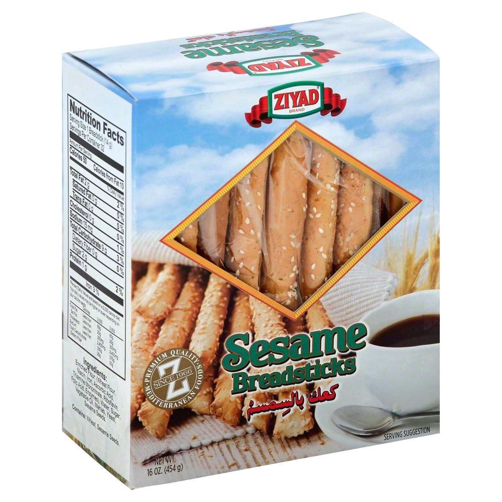 slide 1 of 1, Ziyad Sesame Breadsticks, 16 oz