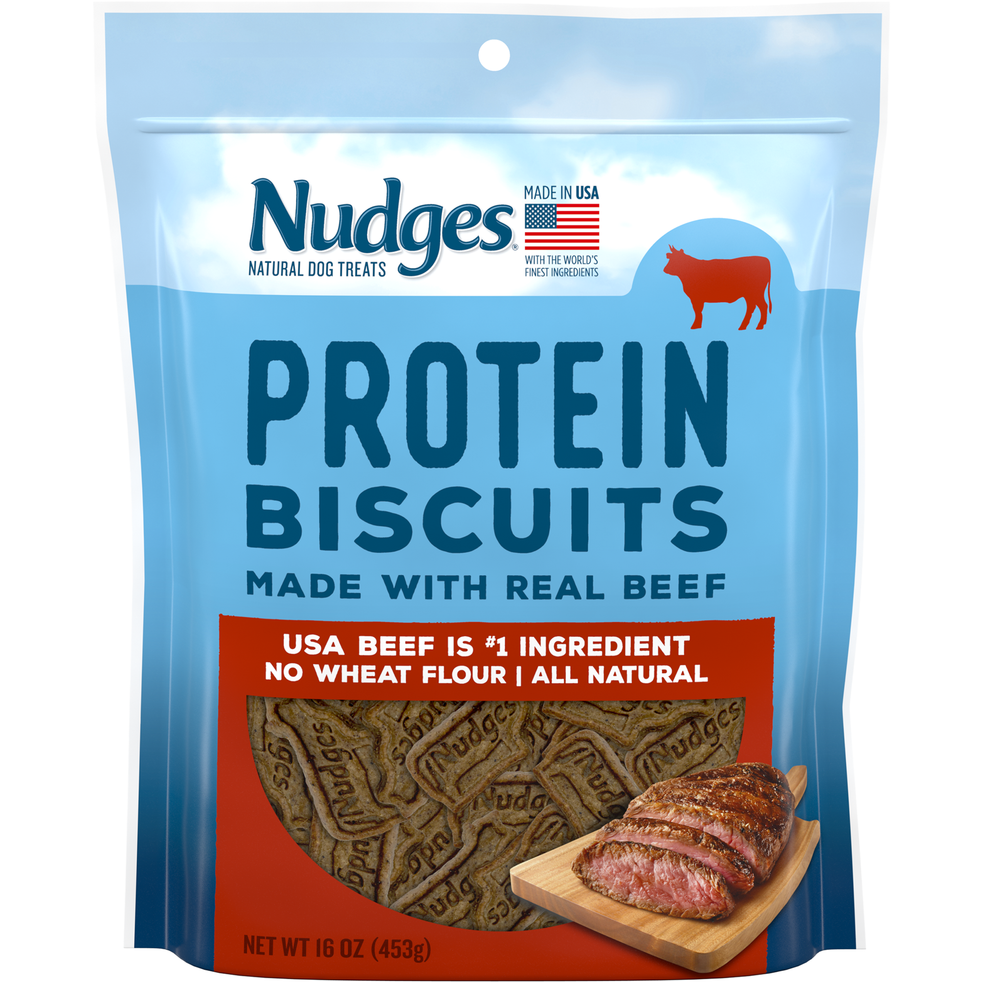 slide 1 of 5, Nudges Dog Treats, 16.62 oz