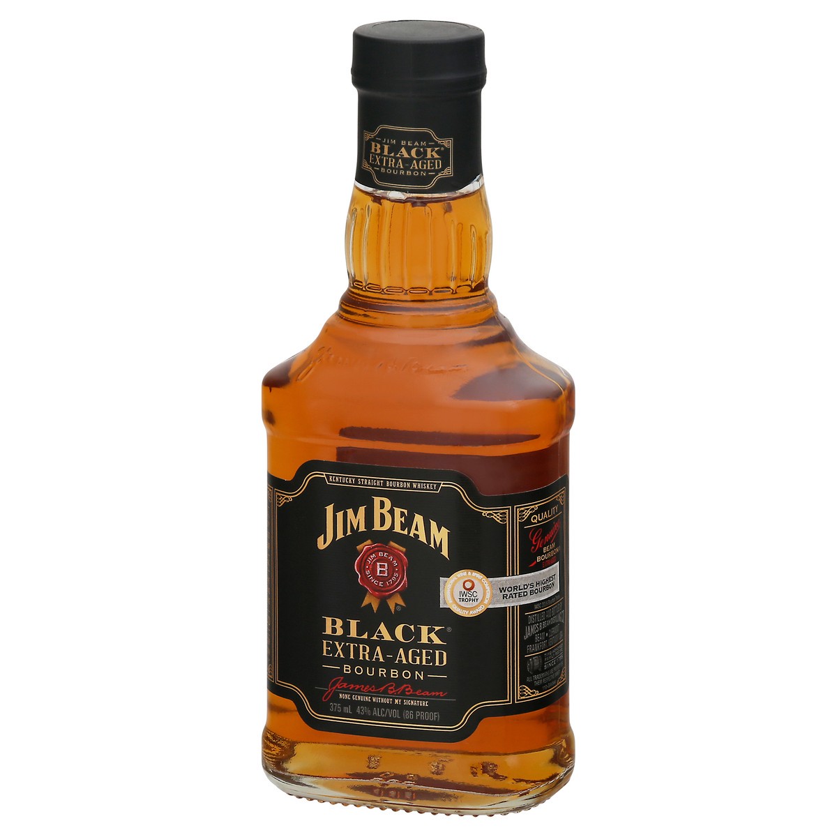 slide 3 of 9, Jim Beam Black Extra-Aged Kentucky Straight Bourbon Whiskey 375 ml, 375 ml