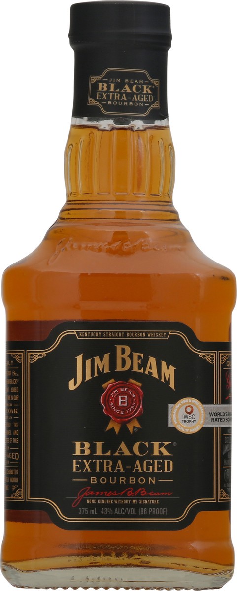 slide 6 of 9, Jim Beam Black Extra-Aged Kentucky Straight Bourbon Whiskey 375 ml, 375 ml