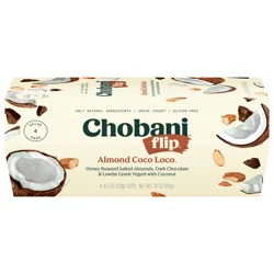 Chobani Flip Low-Fat Greek Yogurt Almond Coco Loco™ 4.5oz 4PK