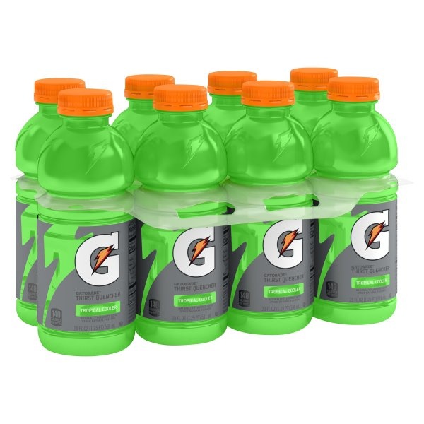 slide 1 of 5, Gatorade Thirst Quencher Tropical Cooler Sports Drink, 8 ct; 20 oz