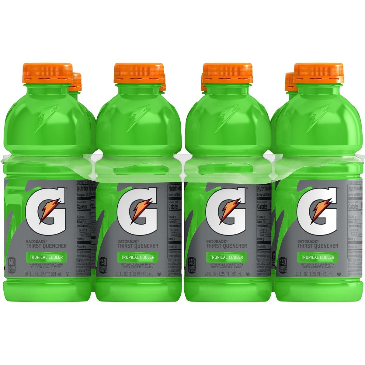 slide 1 of 1, Gatorade Thirst Quencher Tropical Cooler Sports Drink, 8 ct; 20 oz
