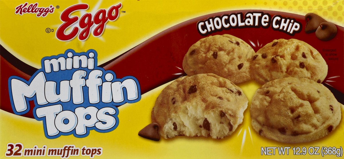 slide 5 of 6, Eggo Muffin Tops, Mini, Chocolate Chip, 32 ct
