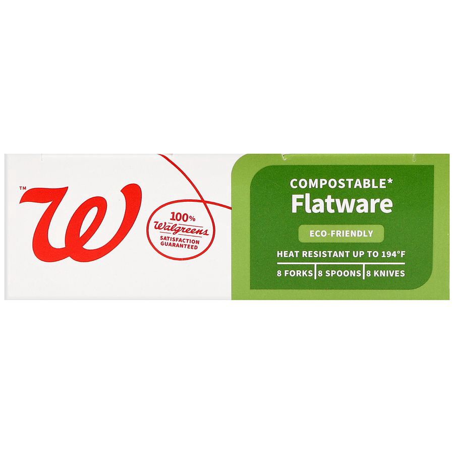 slide 5 of 5, Complete Home Compostable Flatware 6.5 in, 1 ct