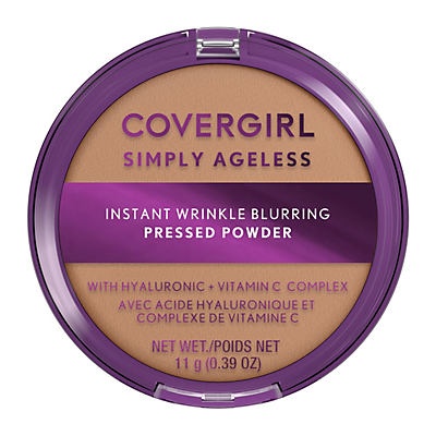 slide 1 of 1, Covergirl Simply Ageless Pressed Powder Natural Beige, 0.39 oz