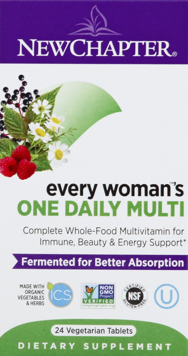 slide 1 of 9, New Chapter One Daily Every Woman's Multivitamin, 24 ct