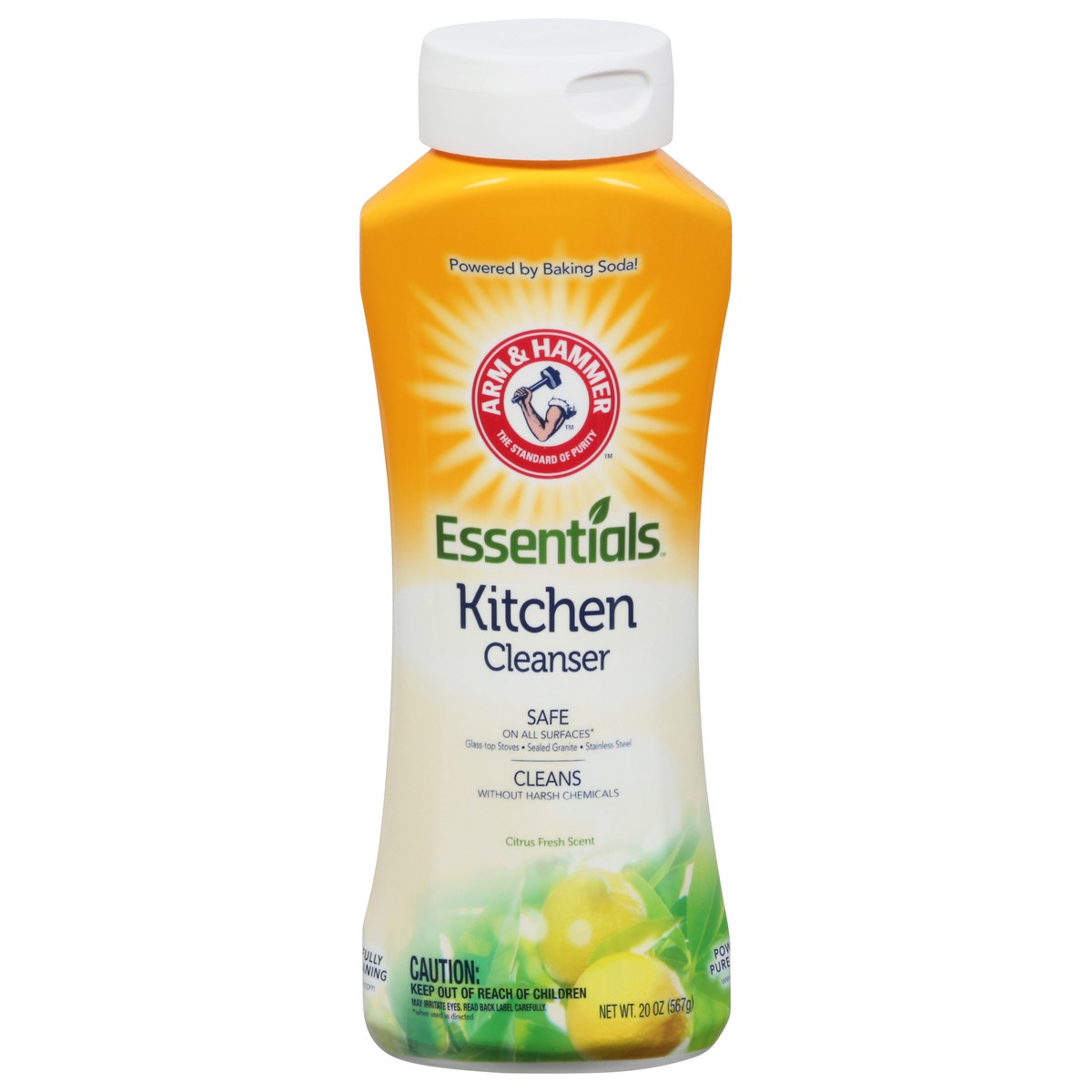 slide 8 of 10, ARM & HAMMER Essentials Citrus Fresh Scent Kitchen Cleanser 20 oz, 20 oz