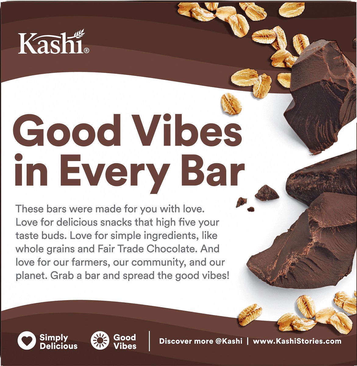 slide 8 of 11, Kashi Soft Baked Breakfast Bars, Chocolate, 7.2 oz, 6 Count, 7.2 oz