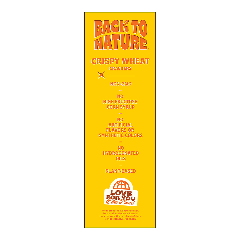 slide 4 of 4, Back to Nature Crispy Wheat Crackers, 6.5 oz