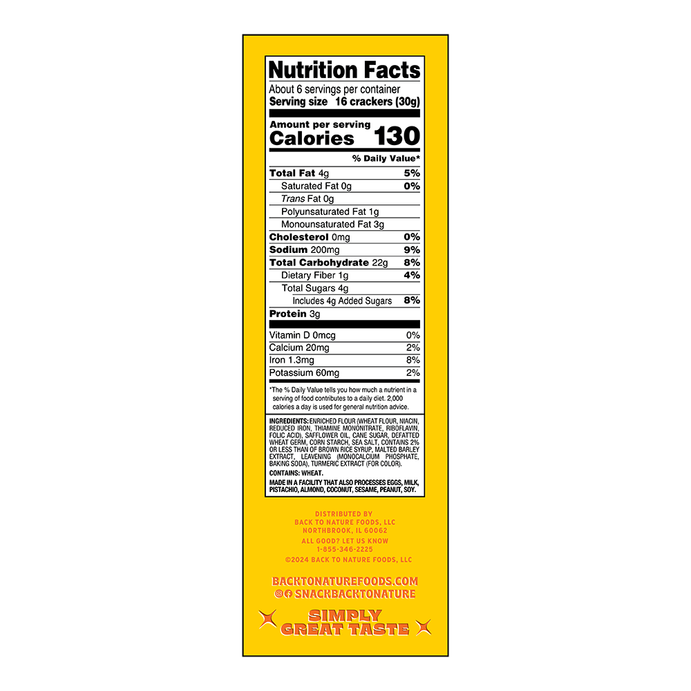 slide 3 of 4, Back to Nature Crispy Wheat Crackers, 6.5 oz