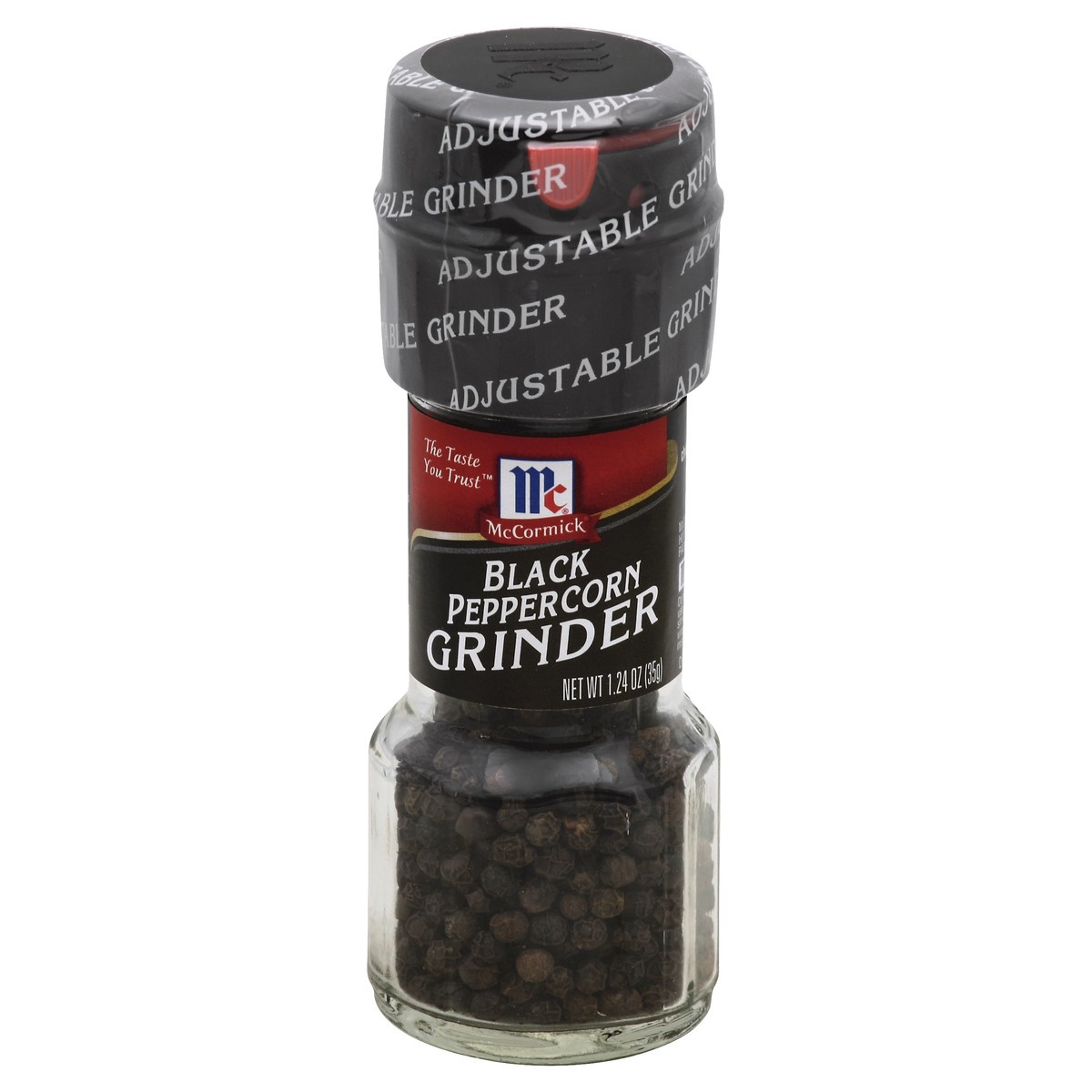 slide 3 of 3, McCormick Black Peppercorn Grinder, 1.24 oz