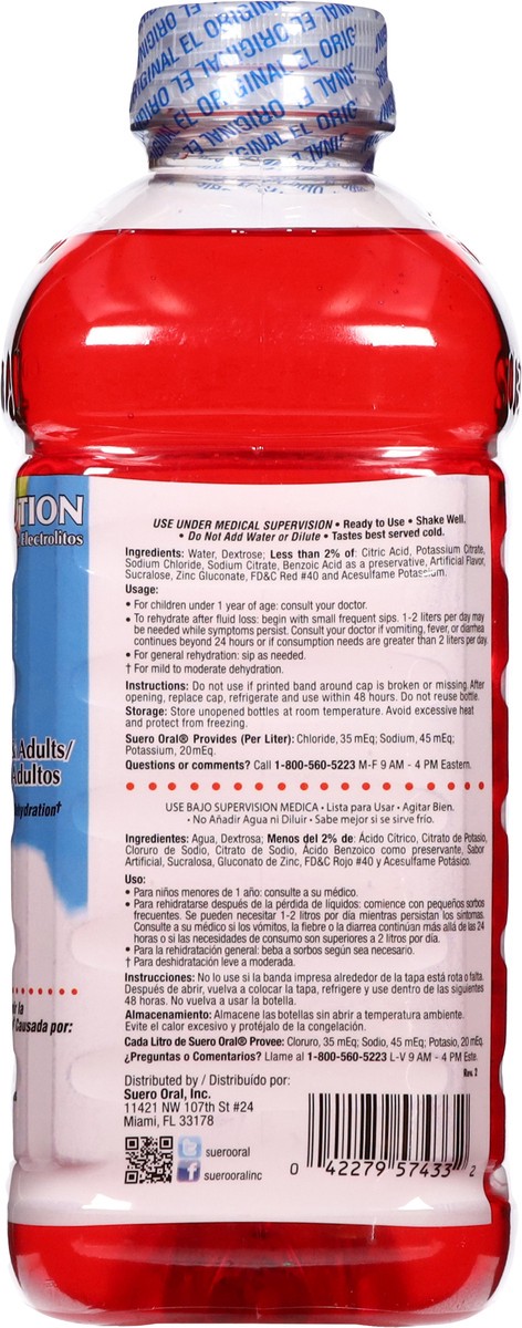 slide 5 of 13, Suero Oral Strawberry Banana Flavor Oral Electrolyte Solution 33.8 fl oz, 33.8 fl oz