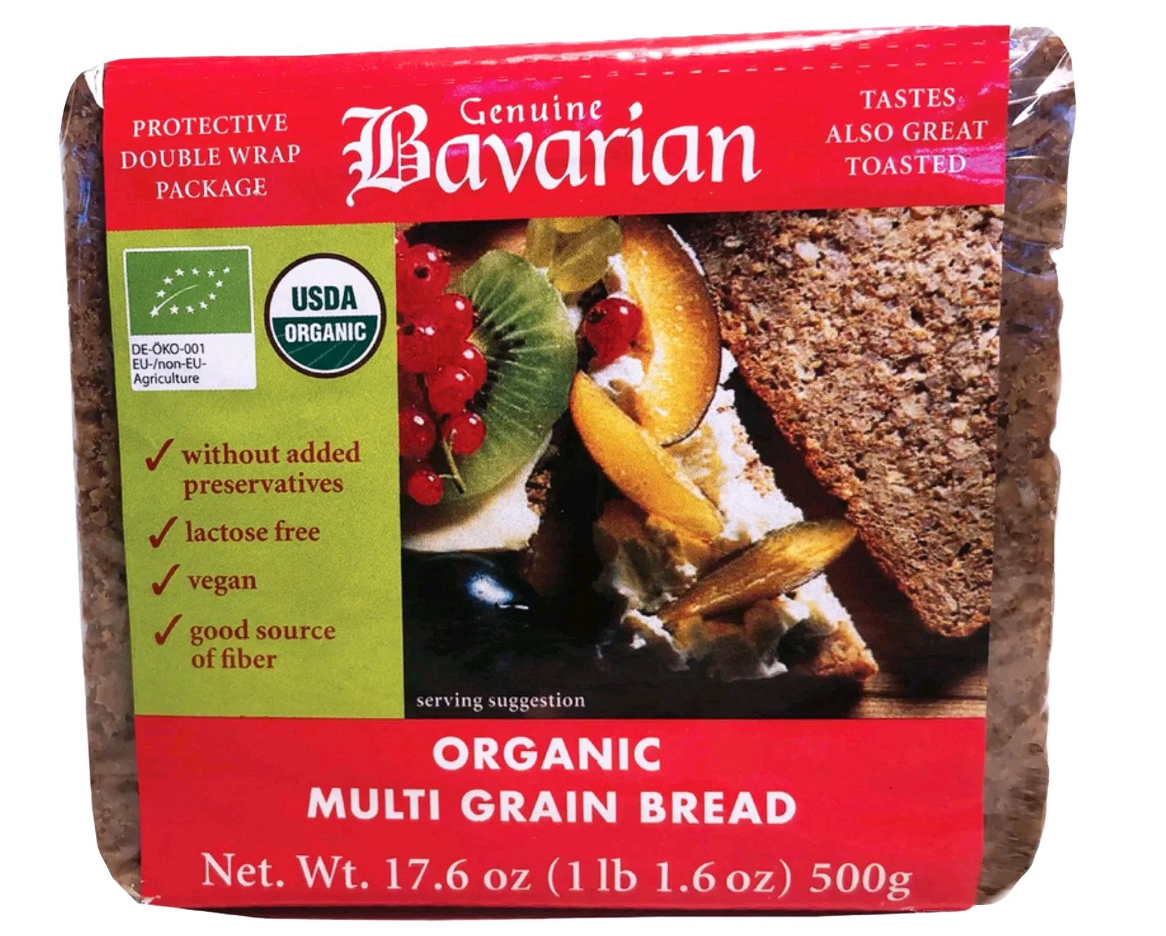 slide 1 of 1, Genuine Bavarian Organic Multi Grain Bread 17.6 oz, 17.6 oz