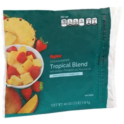Hy-vee Unsweetened Tropical Blend With Mangos, Pineapple And Strawberries