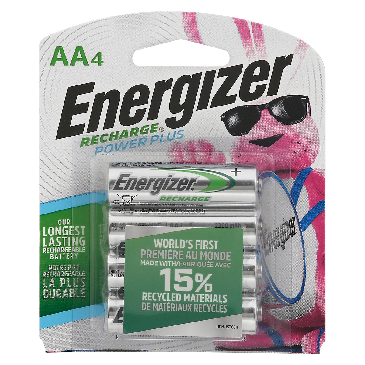 slide 1 of 6, Energizer Recharge Power Plus AA Batteries, 4 ct