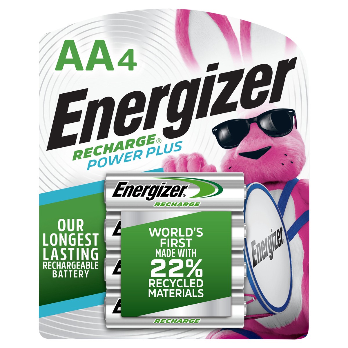 slide 1 of 3, Energizer Recharge Power Plus AA Batteries, 4 ct