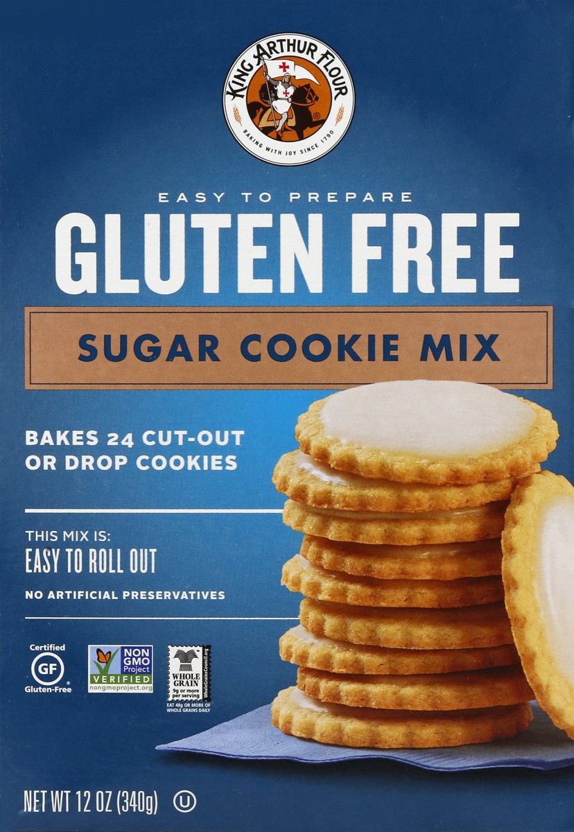 slide 2 of 10, King Arthur Gluten Free Sugar Cookie Mix, 12 oz