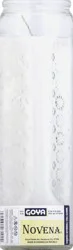Goya Novena Candle, Tall Tumbler, White
