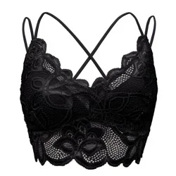 DIP Crochet Lace Bralette - Black