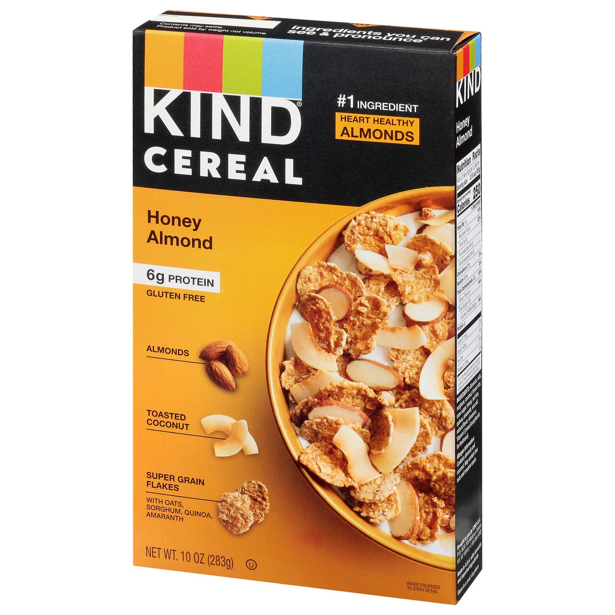 slide 3 of 10, Kind Honey Almond Cereal, 10 oz