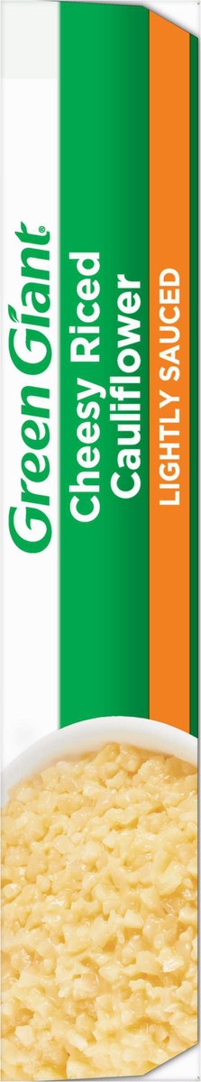 slide 11 of 13, Green Giant Simply Steam Lightly Sauced Cheesy Riced Cauliflower 7 oz, 7 oz