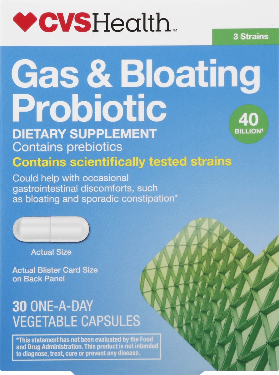 slide 5 of 13, CVS Health Gas/ Bloating Probiotic, 1 ct
