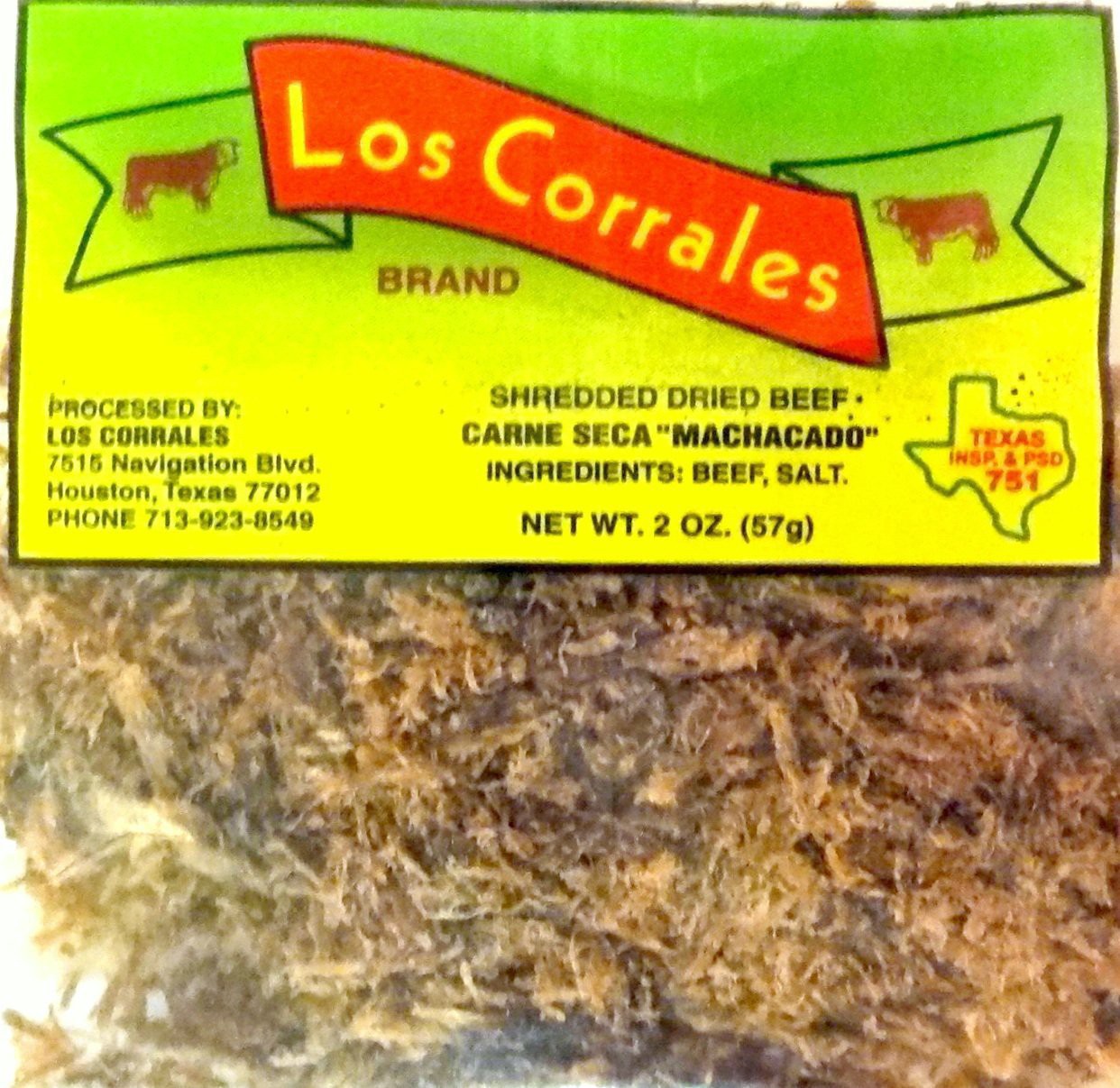 slide 1 of 1, Los Corrales Shredded Dried Beef, 4 oz