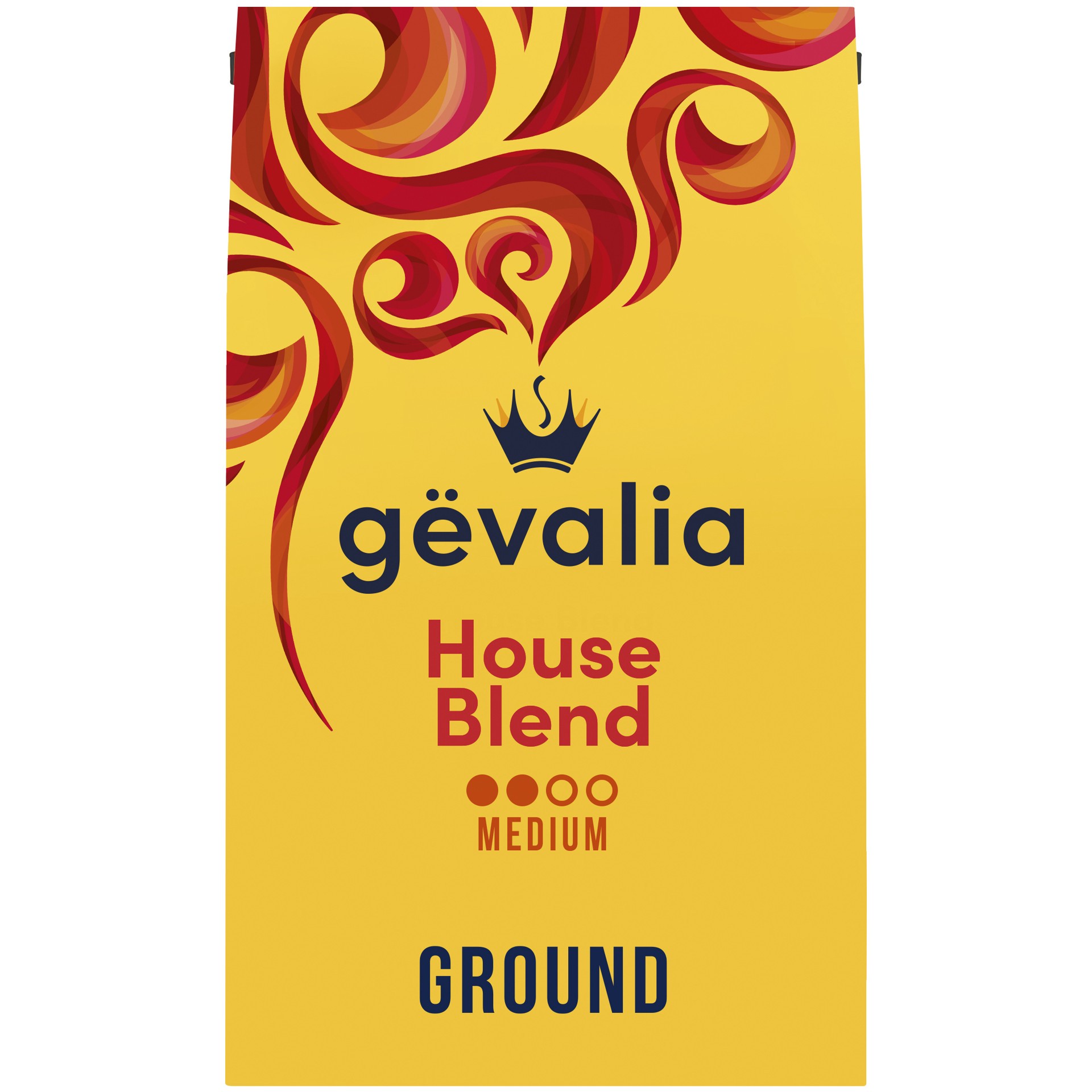 slide 1 of 12, Gevalia House Blend Medium Roast 100% Arabica Ground Coffee, for a Keto and Low Carb Lifestyle, 20 oz Bag, 20 oz