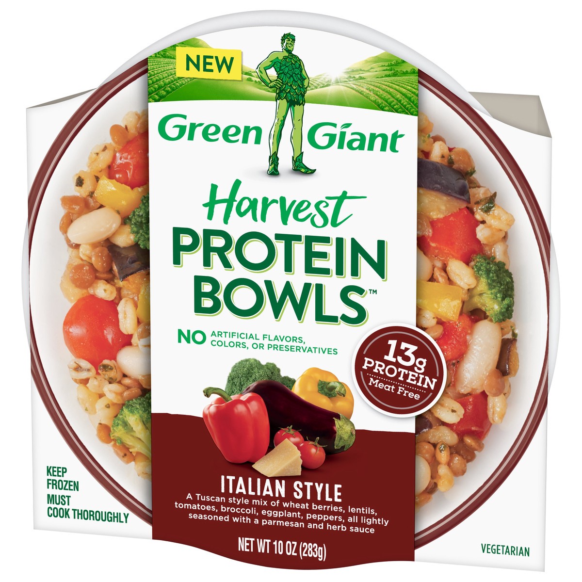 slide 3 of 7, Green Giant Italian Style Protein Bowls 10 oz, 10 oz