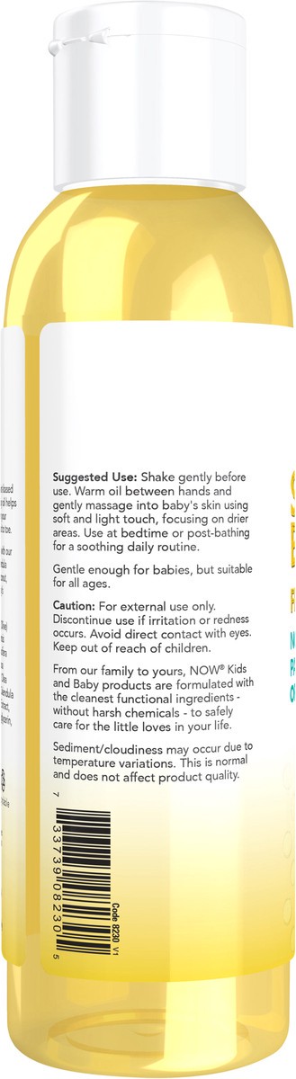 slide 2 of 8, NOW Soothing Baby Oil, Fragrance Free - 4 fl. oz., 4 fl oz