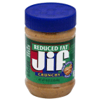 slide 1 of 1, Jif Peanut Butter Spread - Crunchy - Reduced Fat, 16 oz